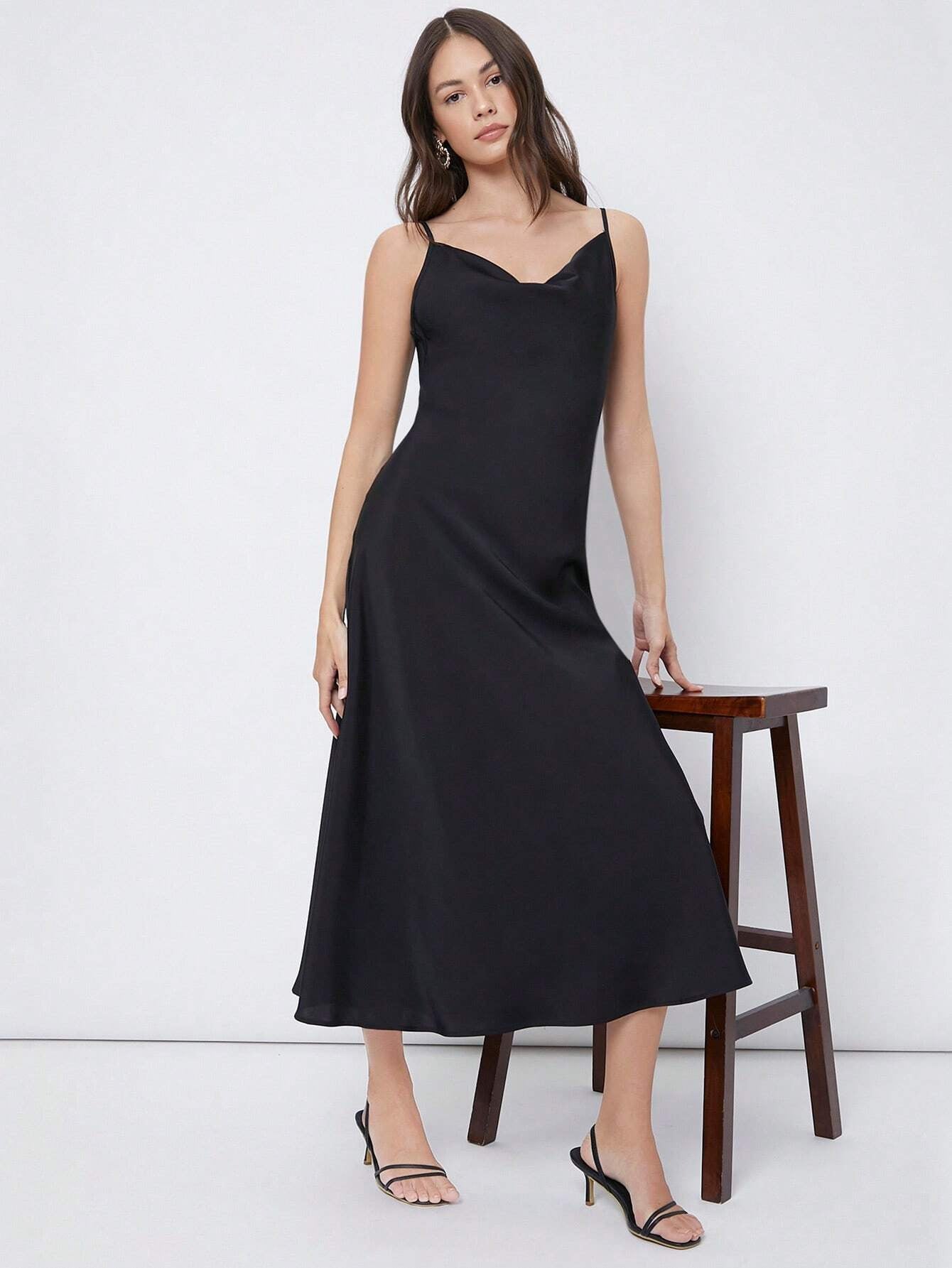 Satin Relaxed Maxi Dress