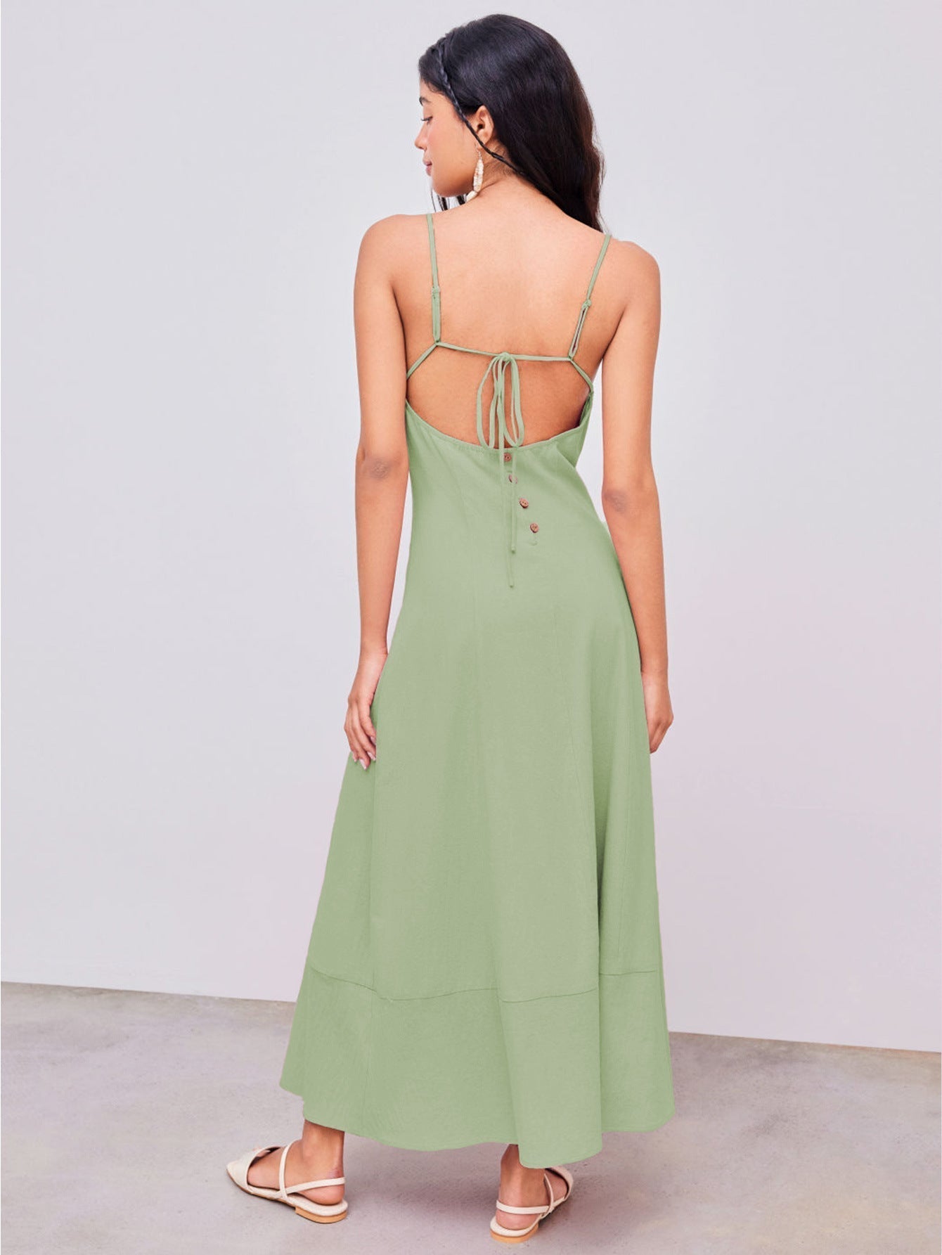 Summer Light Green Maxi Dress