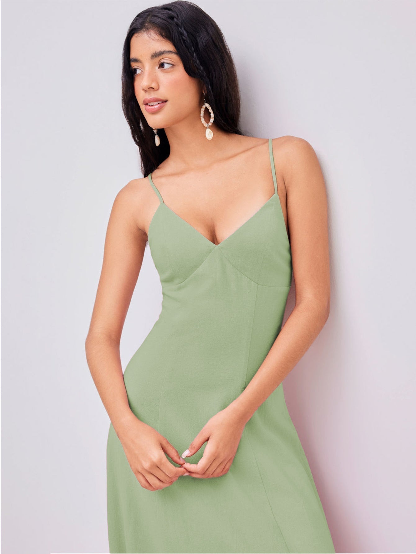 Summer Light Green Maxi Dress