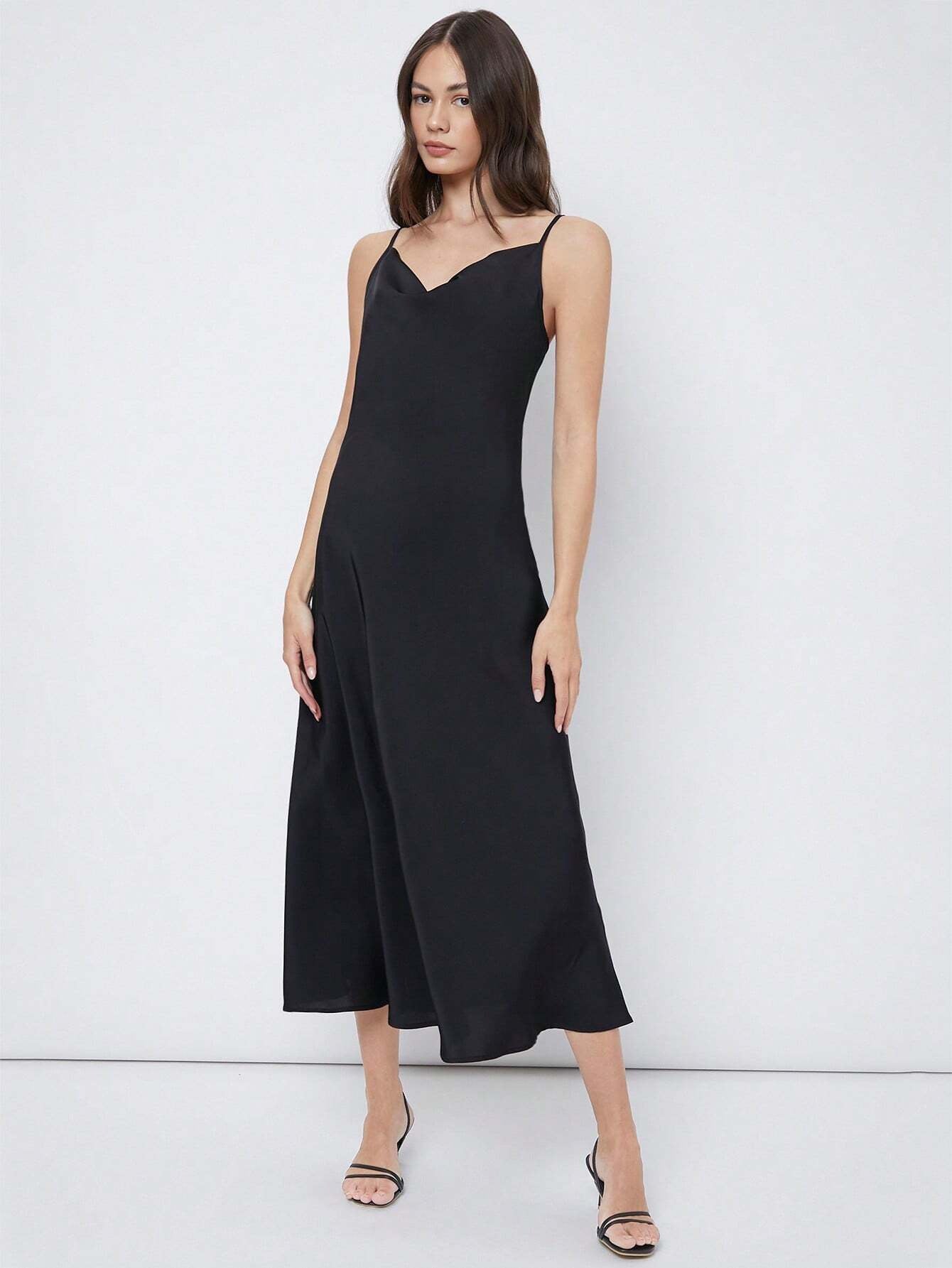 Satin Relaxed Maxi Dress